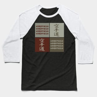 Japanese Aesthetic Karatedo Symbol Kanji Pop Art Urban Vintage Japan 524 Baseball T-Shirt
